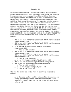 Question #1 As we discussed last night, I had one last trick up my