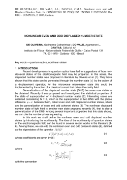 NONLINEAR EVEN AND ODD DISPLACED NUMBER STATE