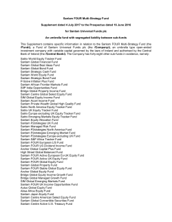 Sanlam FOUR Multi-Strategy Fund Supplement dated 22 November