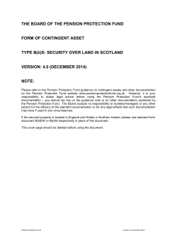 Form of Type B(ii)S contingent asset