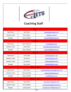 Coaching Staff