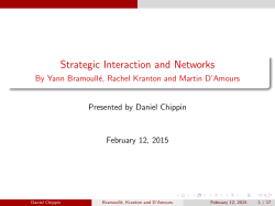 Strategic Interaction and Networks