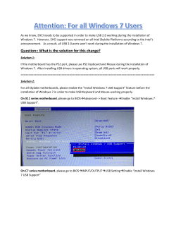 Guide to enable Keyboard and Mouse under Windows