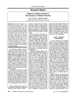 Choice under Conflict: The Dynamics of Deferred Decision