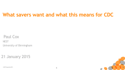 Paul Cox TUC cdc NEST