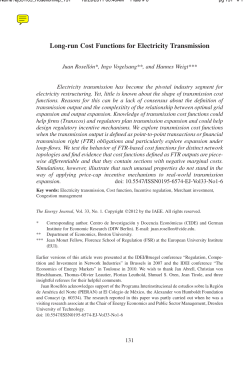 Long-run Cost Functions for Electricity Transmission