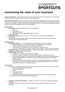 It is worthwhile cross referencing your business constantly to a