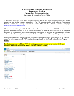 Field Name - Sacramento State