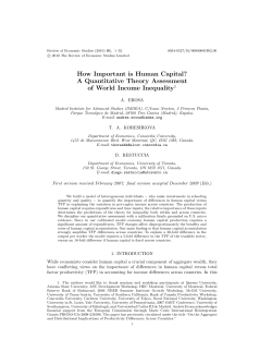 How Important is Human Capital? A Quantitative Theory