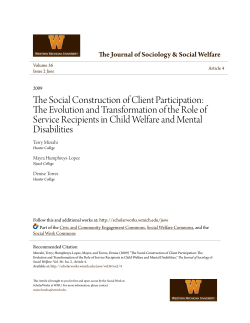 The Social Construction of Client Participation: The Evolution and