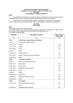 Municipal Corporation of Greater Mumbai Schedule