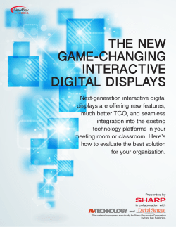 the new game-changing interactive digital displays
