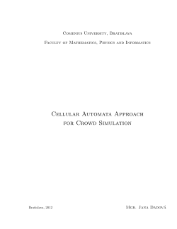 Cellular Automata Approach for Crowd Simulation