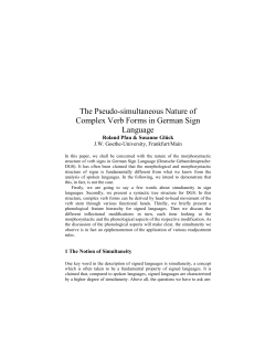 The Pseudo-simultaneous Nature of Complex Verb Forms