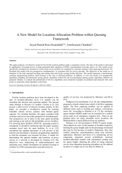 A New Model for Location-Allocation Problem within Queuing