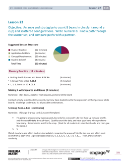 Kindergarten Mathematics Module 1, Topic E, Lesson 22