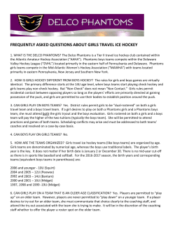 frequently asked questions about girls travel ice hockey