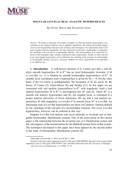 1. Introduction. A well-known theorem of E. Cartan says that a real an
