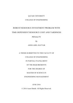 robust resource investment problem with time