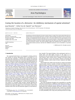 Cueing the location of a distractor
