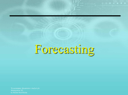 Exponential Smoothing The overall accuracy of a forecasting model