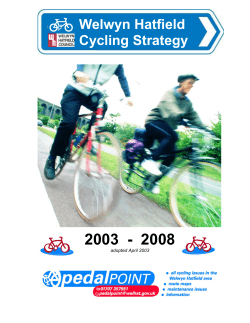 Cycling Strategy - Welwyn Hatfield Borough Council