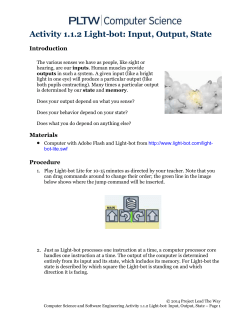 Activity 1.1.2 Light-bot