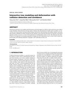 Interactive tree modeling and deformation with collision detection