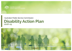 APSC Disability Action Plan 2016-19