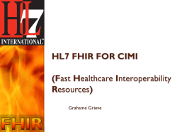 FHIR and CIMI