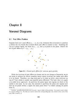 Chapter 8 Voronoi Diagrams