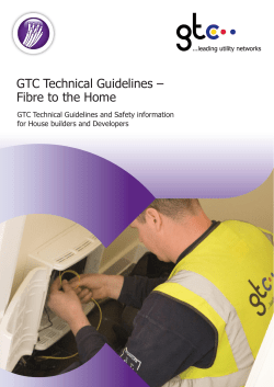 GTC Technical Guidelines - Fibre to the Home GF-TGI-IG-0016