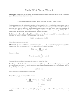 Math 216A Notes, Week 7