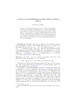 A NOTE ON AUTOMORPHISMS OF THE AFFINE CREMONA