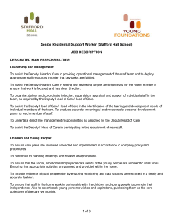 residential social worker