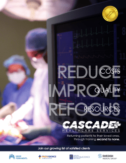 Brochure - Cascade Training Centers
