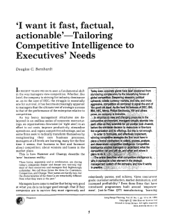 Primary Sources and the End-Game, by Mr. Douglas Bemhard