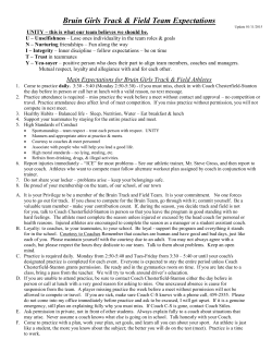 bruin girls track team rules