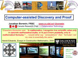Computers in Scientific Discovery