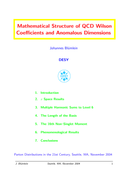 Mathematical Structure of QCD Wilson Coefficients and Anomalous