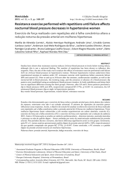 Resistance exercise performed with repetitions until failure affects
