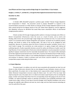 Cost-Efficient and Storm Surge-sensitive Bridge Design for Coastal