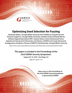 Optimizing Seed Selection for Fuzzing