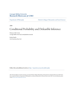 Conditional Probability and Defeasible Inference