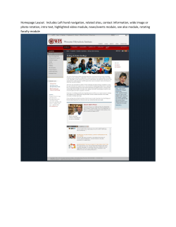 Includes Left hand navigation, related sites, contact information