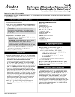 Confirmation of Registration Alberta-Form B