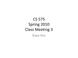 Cs575_s10_week3 - Department of Computer Science