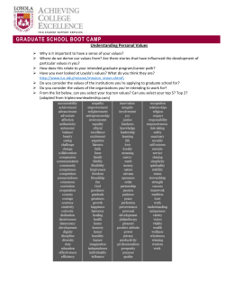 grad school boot camp - Loyola University Chicago