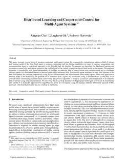 Distributed Learning and Cooperative Control for Multi
