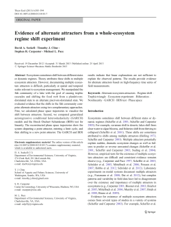 Evidence of alternate attractors from a whole